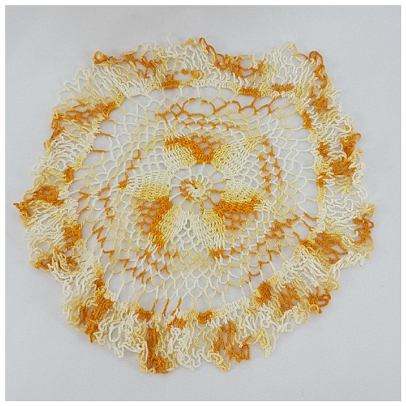 Crochet Multi-Colored Circle Doily. Approx 10" - Picture 4 of 6